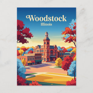 Woodstock Illinois Postcard