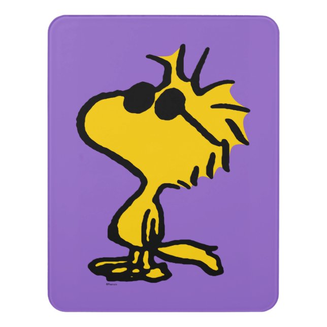 Woodstock In Sunglasses Door Sign (Contemporary Vert)