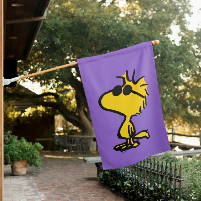 Woodstock In Sunglasses House Flag (In SItu)