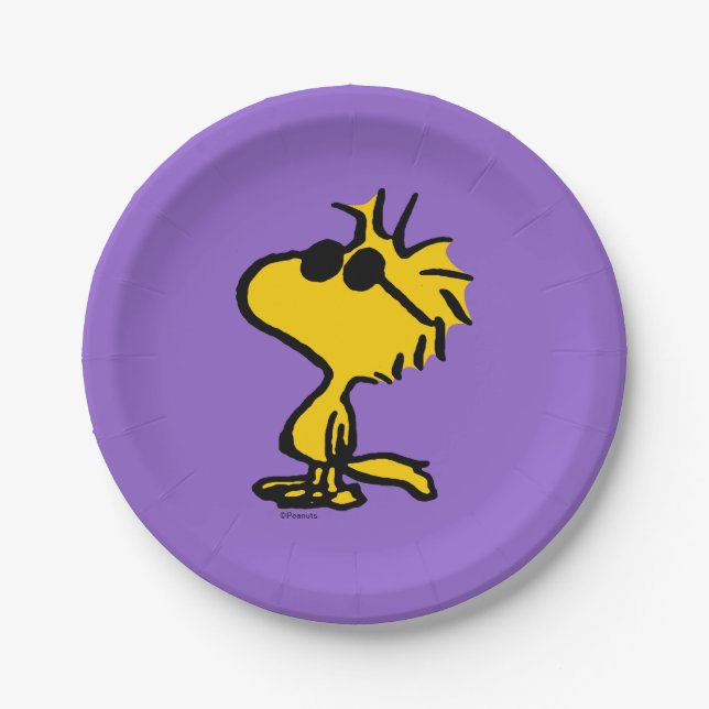 Woodstock In Sunglasses Paper Plates (Front)