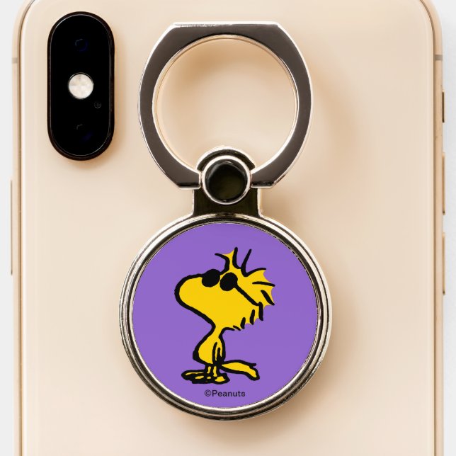 Woodstock In Sunglasses Phone Ring Stand (Close Up)