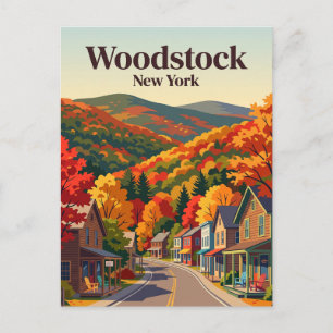 Woodstock, New York, USA Postcard