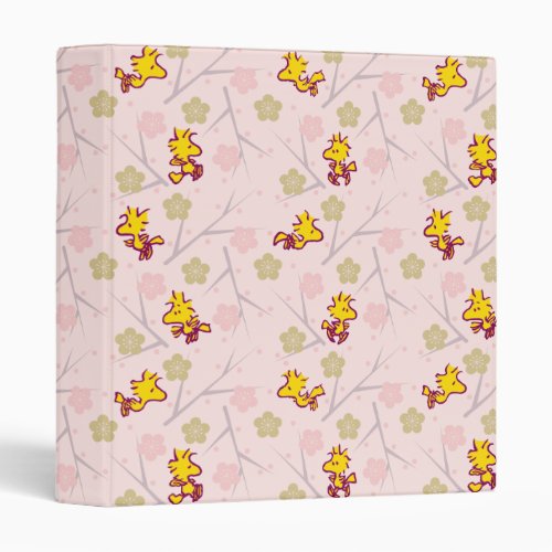 Woodstock Pink Cherry Blossom Pattern 3 Ring Binder