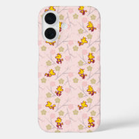 Woodstock Pink Cherry Blossom Pattern iPhone 16 Case
