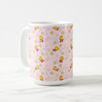 Woodstock Pink Cherry Blossom Pattern Coffee Mug