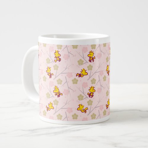Woodstock Pink Cherry Blossom Pattern Giant Coffee Mug