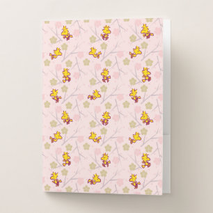 Woodstock Pink Cherry Blossom Pattern Pocket Folder