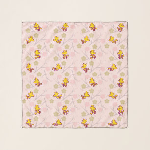 Woodstock Pink Cherry Blossom Pattern Scarf