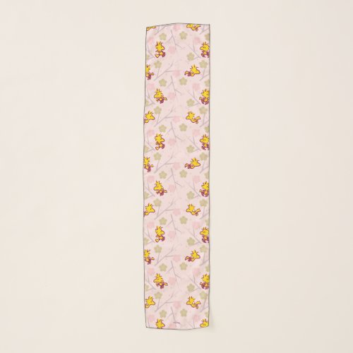 Woodstock Pink Cherry Blossom Pattern Scarf