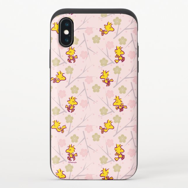 Woodstock Pink Cherry Blossom Pattern Uncommon iPhone Case (Back)