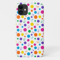 Woodstock Rainbow Polka Dot Pattern iPhone 11 Case
