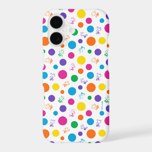 Woodstock Rainbow Polka Dot Pattern iPhone 17 Case