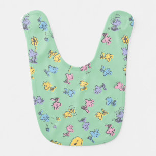 Woodstock Sugar Pop Art Pattern Baby Bib