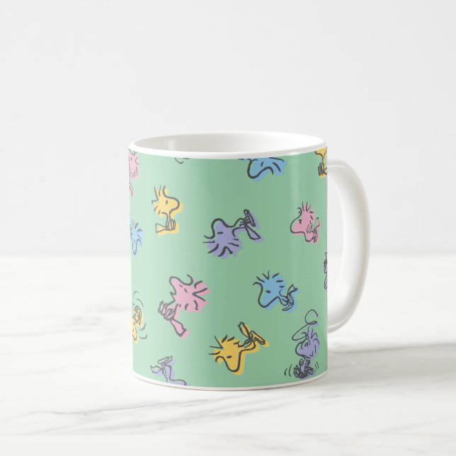 Woodstock Sugar Pop Art Pattern Coffee Mug (Front Right)