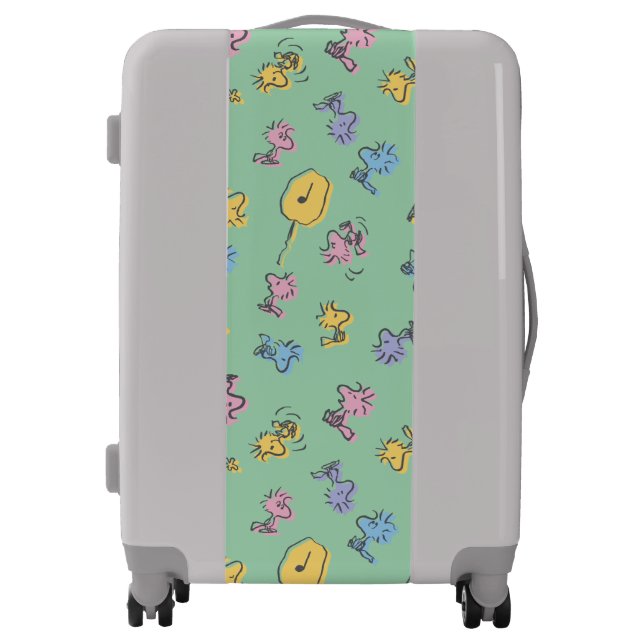 Woodstock Sugar Pop Art Pattern Luggage (Front)