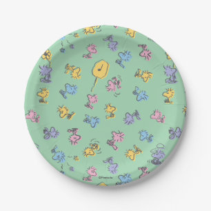 Woodstock Sugar Pop Art Pattern Paper Plates