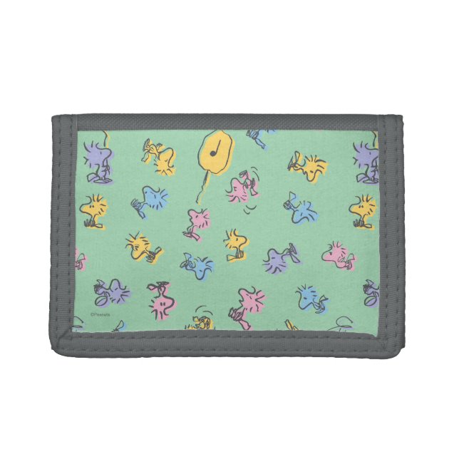 Woodstock Sugar Pop Art Pattern Trifold Wallet (Front)