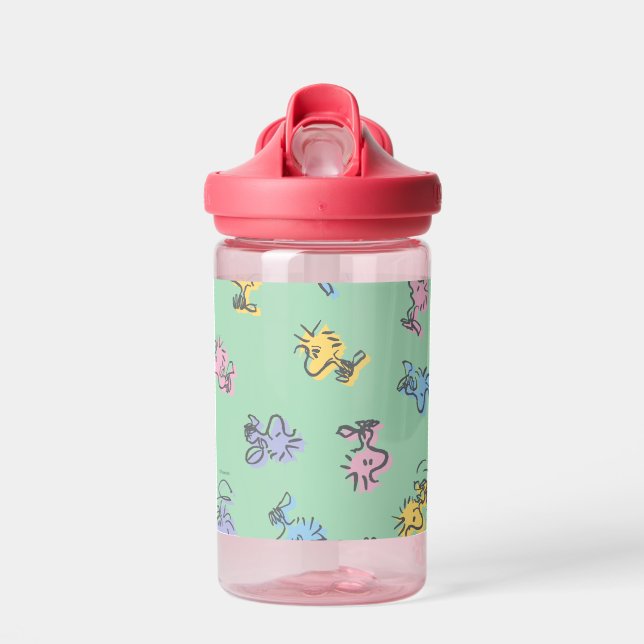 Woodstock Sugar Pop Art Pattern Water Bottle (Front)