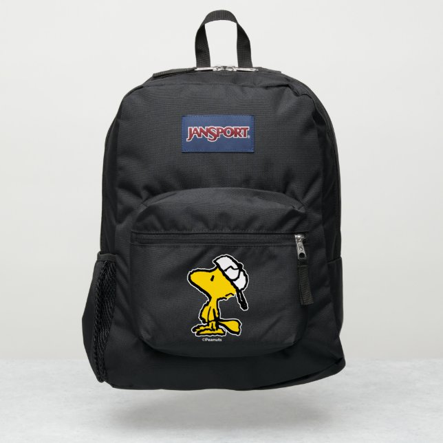 Woodstock Varsity Sports Letter Pattern JanSport Backpack (Front)