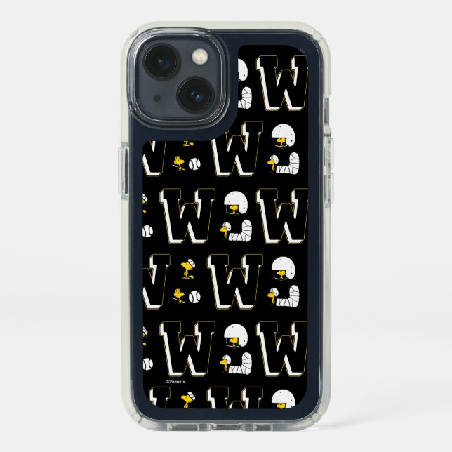 Woodstock Varsity Sports Letter Pattern Speck iPhone 13 Case (Front)