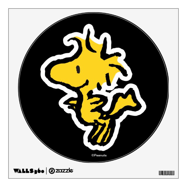 Woodstock Varsity Sports Letter Pattern Wall Decal (Front)