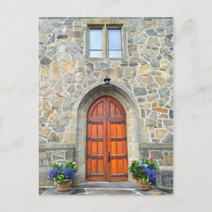 Woodstock, Vermont, Church Doors Postcard