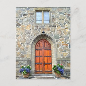 Woodstock  Vermont  Church Doors Postcard by catherinesherman at Zazzle