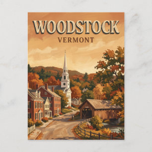 Woodstock Vermont Postcard