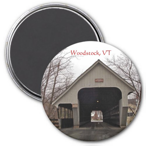 Woodstock VT Covered Bridge Magnet