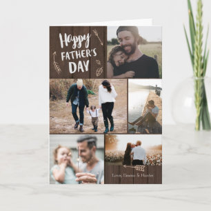 Woodsy 5 Photo Father's Day Card