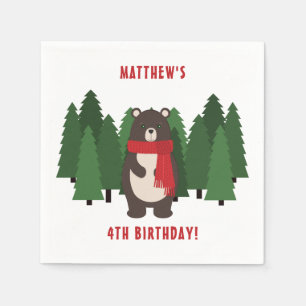Woodsy Bear Napkins