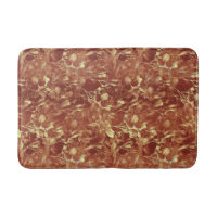 Woodsy Brown Abstract Cosmos Bathroom Bath Mat