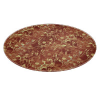 Woodsy Brown Abstract Cosmos Floral Glass Cutting Board