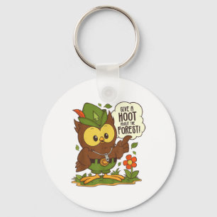 Woodsy Owl Give A Hoot About The Forest Arbor Day Keychain