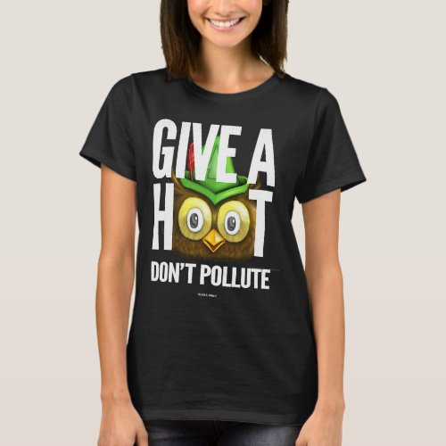 Woodsy Owl Give a Hoot Dont Pollute Distressed Vi T_Shirt