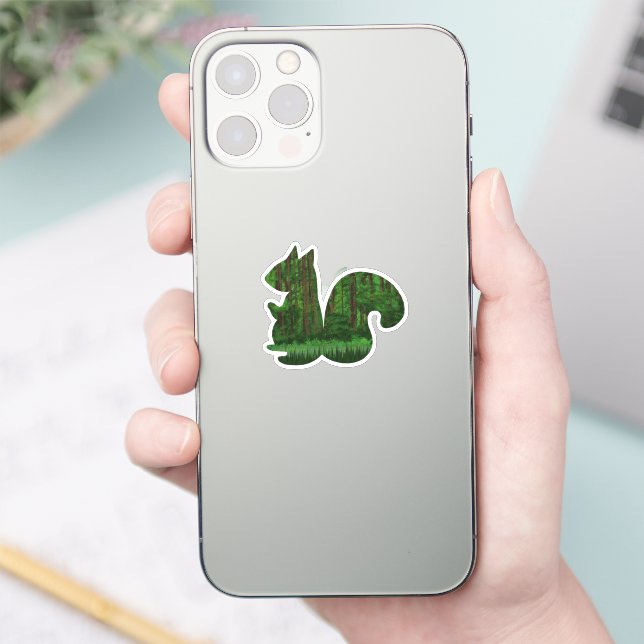 Woodsy Squirrel Sticker (Phone)