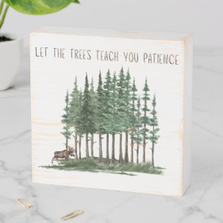 Woodsy Wanderings Collection - Wooden Box Sign