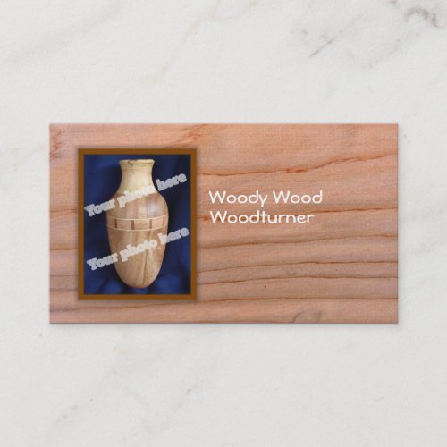 Woodturner Custom Photo Business Card Template