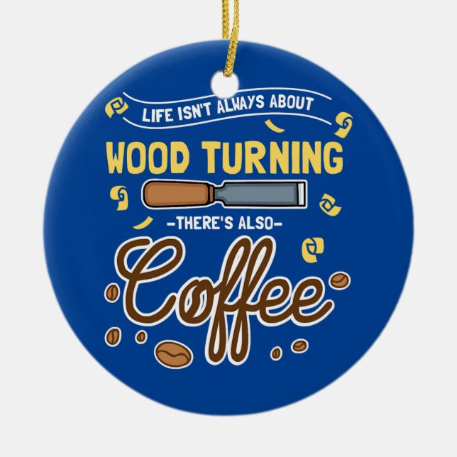 Woodturning Design For Woodturner Woodturning Ceramic Ornament (Front)