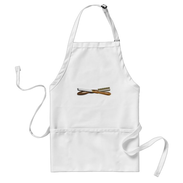 Woodturning Tools Crossed Roughing Gouge and Skew Adult Apron (Front)