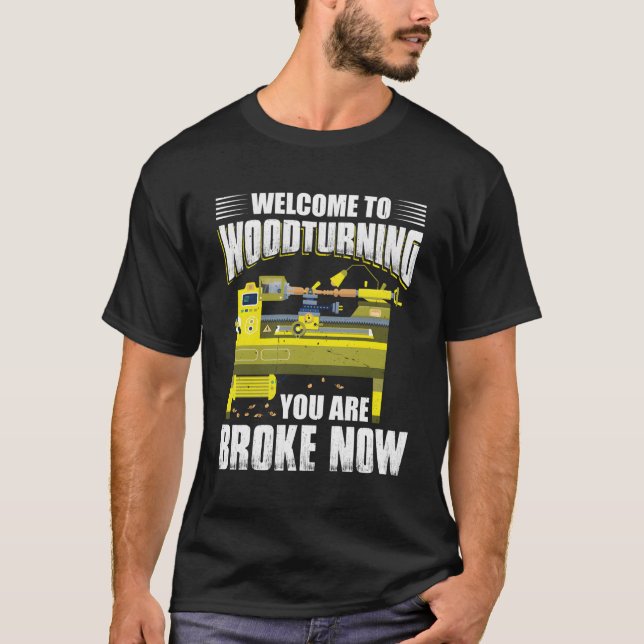 Woodturning Tools Sandpaper Wood Turner Lathe Wood T-Shirt (Front)