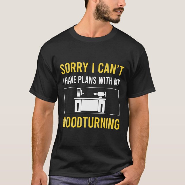 Woodturning Woodturn Wood Turn Turning Turner T-Shirt (Front)