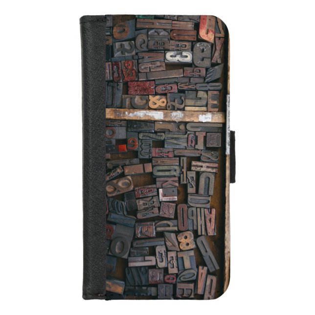 Woodtype Design  Phone Wallet Case HAMbyWhiteGlove (Front)