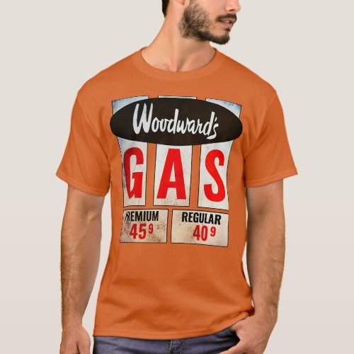 Woodwards Gas Retro circa T_Shirt