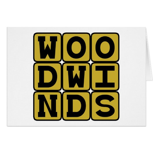 Woodwinds, Musical Instruments (Front Horizontal)