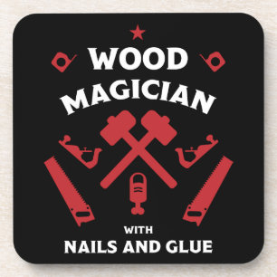 Woodworker Artisan Beverage Coaster
