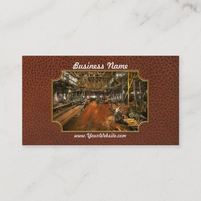 Woodworker - Board Stiff 1905 Business Card (Front)