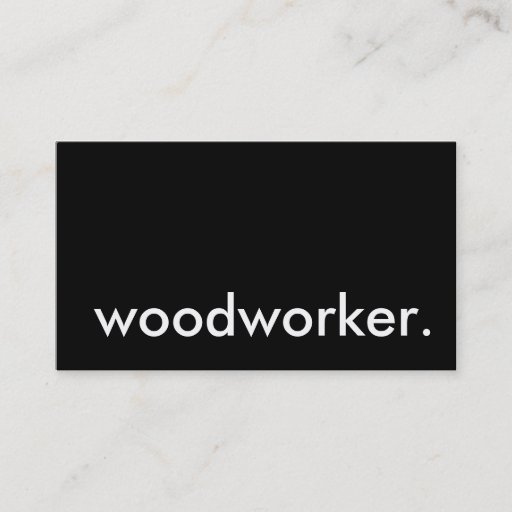 Customizable woodworker. business card template