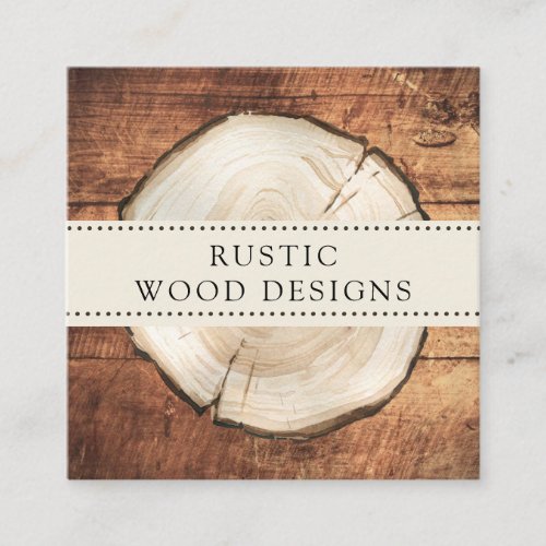 Woodworker Carpenter Rustic Wood Business Card