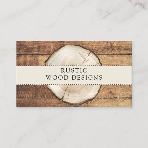 Woodworker Carpenter Rustic Wood Business Card